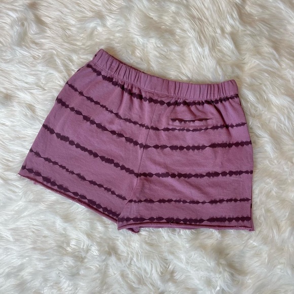 Mighty Fine Purple Mauve Tie Dye Comfy Lounge Sweat Shorts - Picture 3 of 3